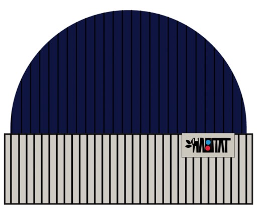 HABITAT CONTRAST CUFF BEANIE BLUE/WHITE