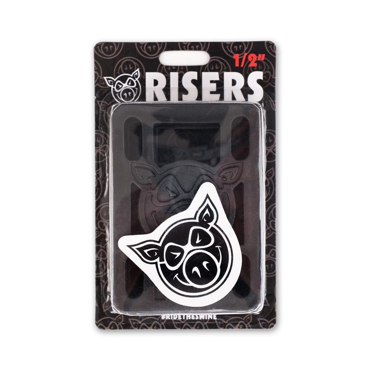 PIG 1/2" HARD RISERS BLACK