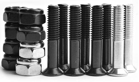 BULK 1" HARDWARE 8-PACK BLACK/SILVER