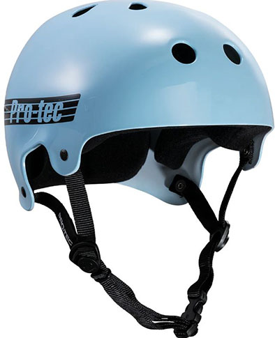 PRO TEC OLD SCHOOL CERTIFIED HELMET GLOSS BABY BLUE XL