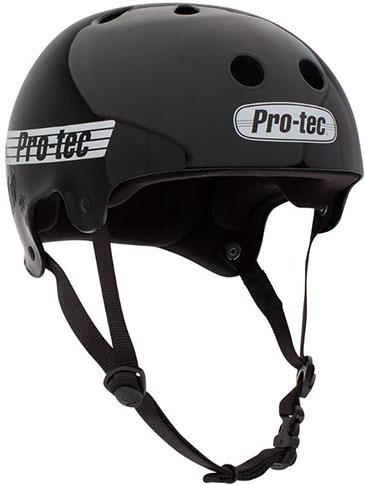 PRO TEC OLD SCHOOL SKATE HELMET GLOSS BLACK XS