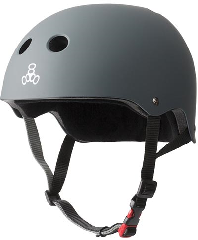 TRIPLE 8 HELMET CERTIFIED SWEATSAVER CARBON MATTE XS/S