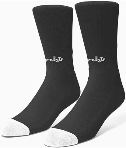 CHOCOLATE LOST CHUNK SOCKS BLACK