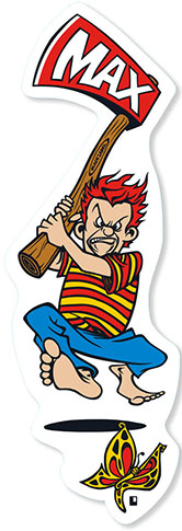 BLACK LABEL MAX EVANS AXE STICKER