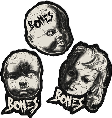 BONES DOLLHOUSE 3" 20CT STICKER PACK