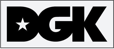 DGK CLASSIC 9" STICKER WHITE/BLACK