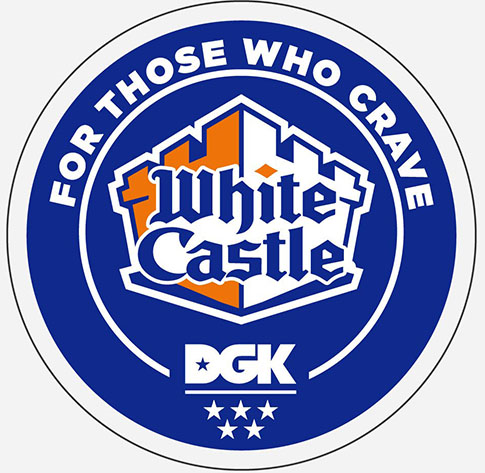 DGK X WHITE CASTLE LOCK UP STICKER