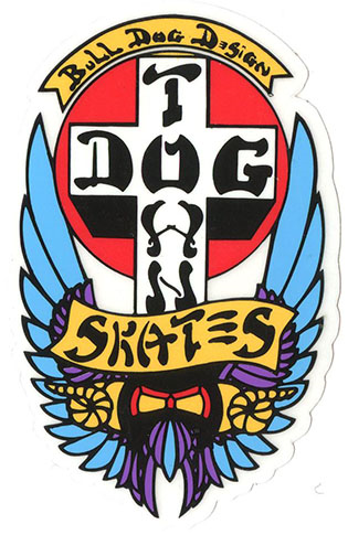 DOGTOWN OG BULL DOG 4" STICKER