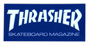THRASHER MAG LOGO MINI STICKER 3/4" X 1.625"