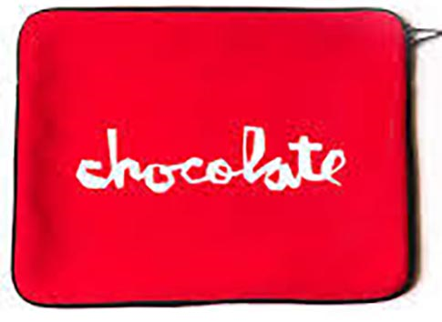 CHOCOLATE CHUNK LAPTOP SLEEVE RED 11.5" X 15.5"
