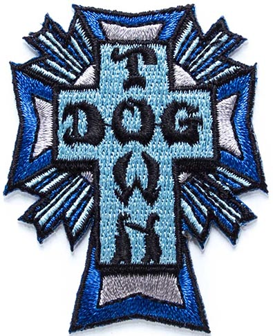 DOGTOWN CROSS LOGO COLOR PATCH BLUE