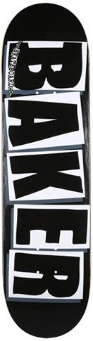 BAKER TEAM BRAND LOGO BLACK/WHITE DECK 8.125