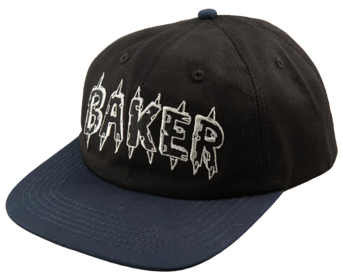 BAKER SPIKE SNAPBACK HAT BLACK/NAVY
