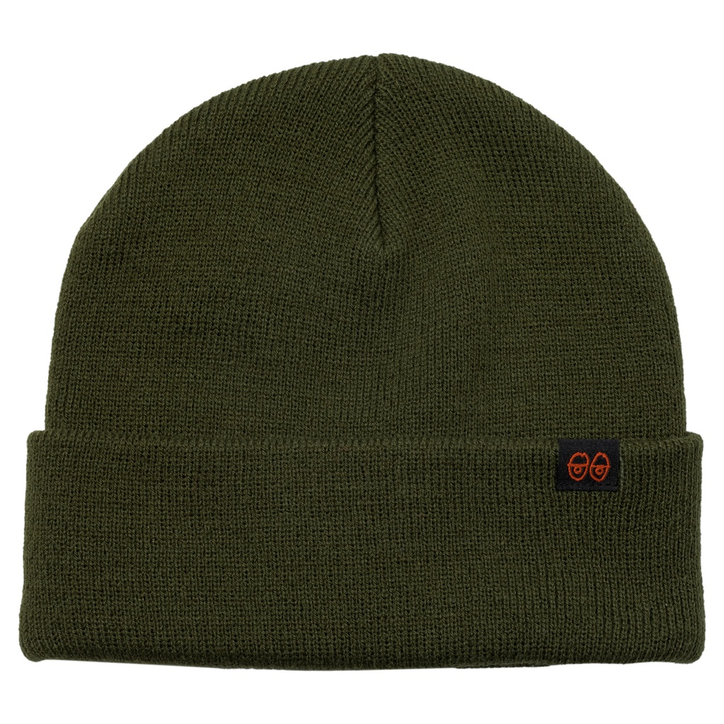 KROOKED EYES CLIP CUFF BEANIE DARK OLIVE