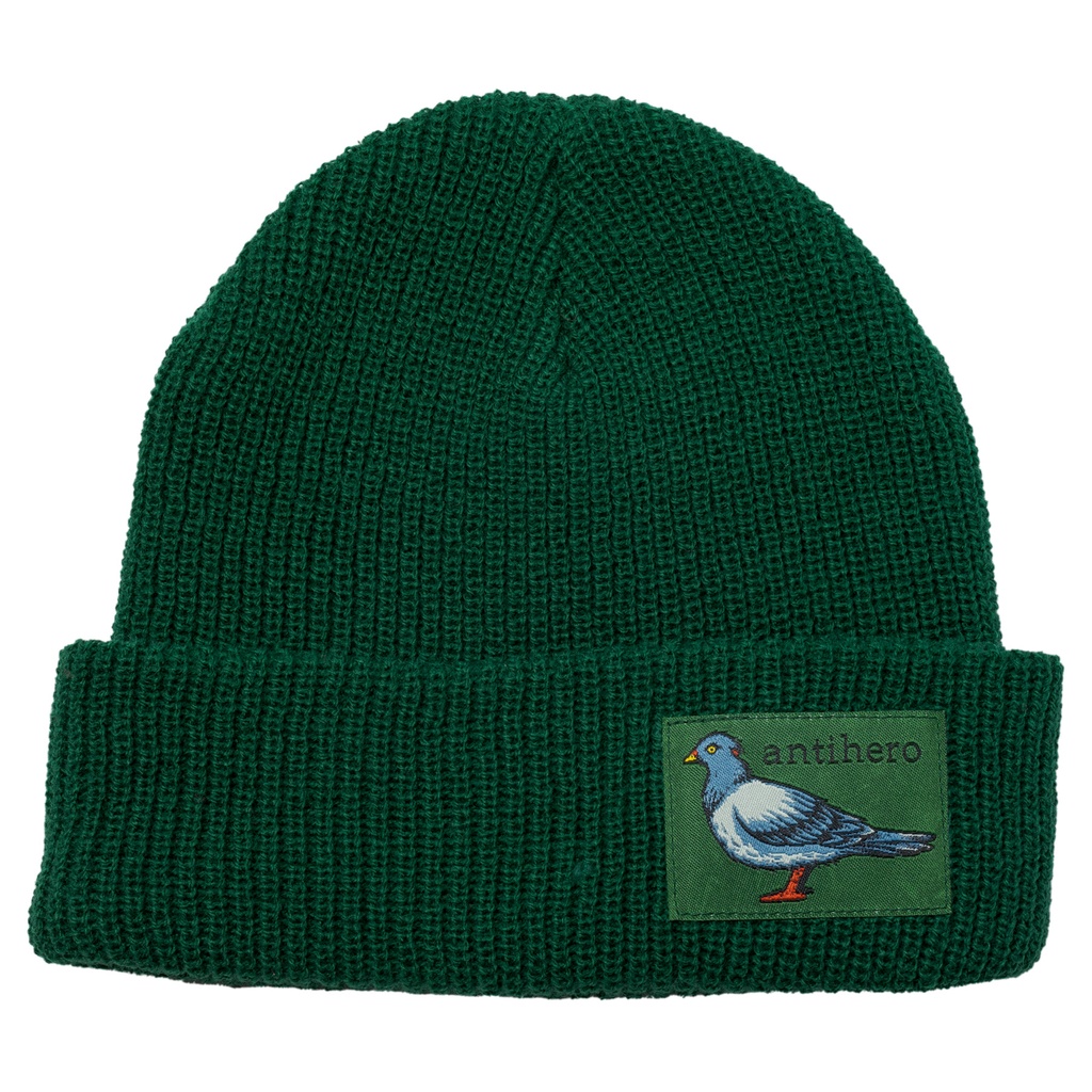 ANTI-HERO LIL PIGEON LABEL CUFF BEANIE GREEN