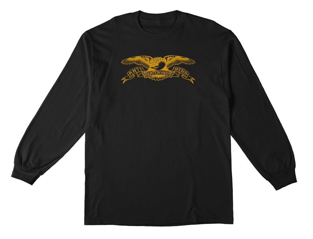 ANTI-HERO BASIC EAGLE BLACK/GOLD LS M