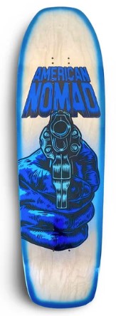 AMERICAN NOMAD TEAM GUN SHAPED DECK 9.10 X 32.50 (ASSORTED COLORS)