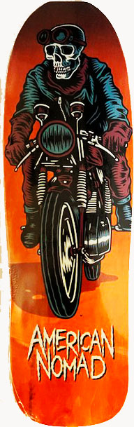 AMERICAN NOMAD TEAM CAFE RACER SHAPED DECK 9.25 X 31.25 (ASSORTED COLORS)