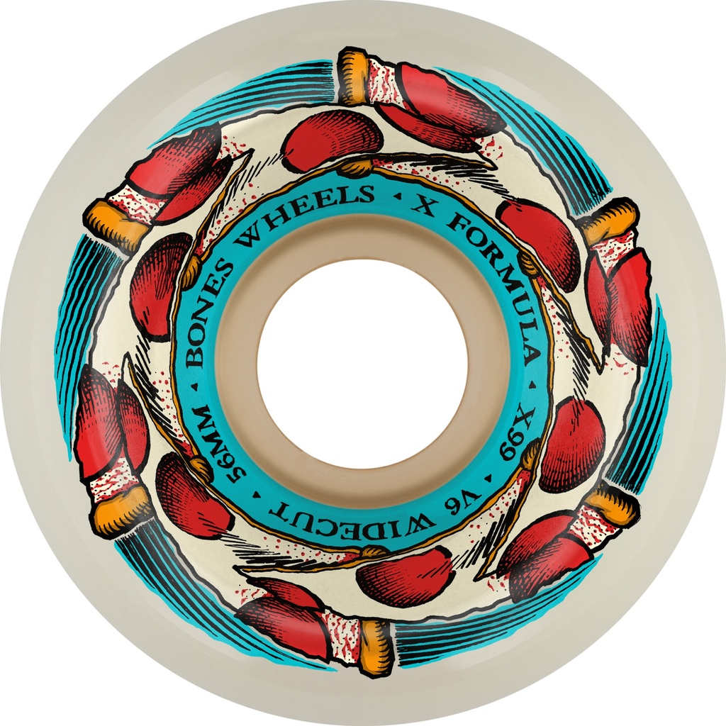 BONES X-FORMULA DEEP DISH V6 WIDE-CUT 56MM 99A (Set of 4)