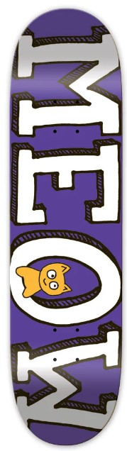 MEOW TEAM LOGO PURPLE DECK 8.00