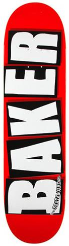 BAKER TEAM BRAND LOGO WHITE MINI DECK 7.30 X 31.44