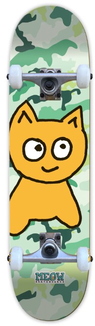 MEOW BIG CAT GREEN CAMO COMPLETE 6.50 X 28.50