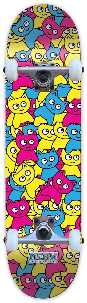 MEOW STICKER PILE CMYK MULTI COMPLETE 7.75