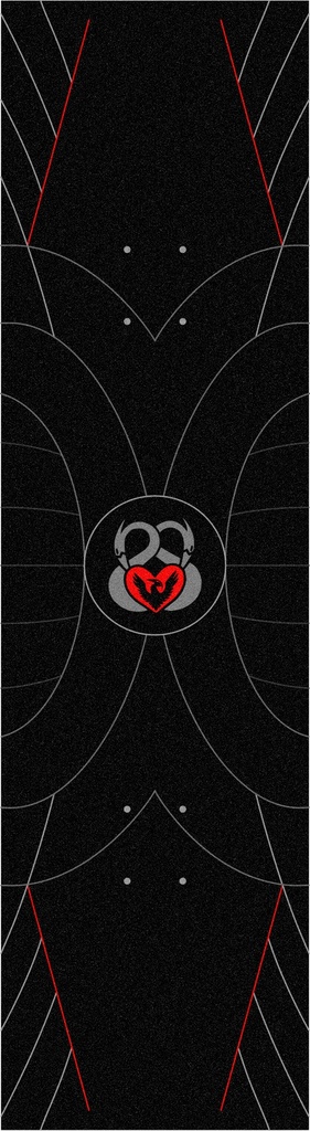 POWELL PERALTA  9" X 33" ANDERSON THEORY MAP BLACK SHEET