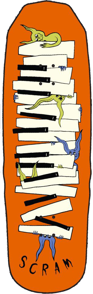 SCRAM LOGAN SYNTH GOBLIN SHAPED DECK 9.50 X 31.50