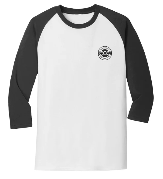ACE BEER LEAGUE BASEBALL TEE WHITE/BLACK S