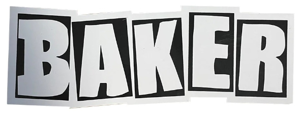 BAKER BRAND LOGO LG STICKER 8.5"