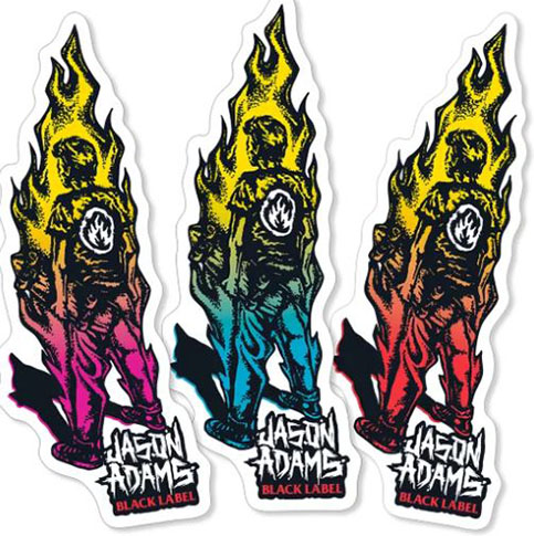 BLACK LABEL JASON ADAMS SUFFER STICKER
