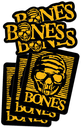 BONES BLACK & GOLD 4" 20CT STICKER PACK