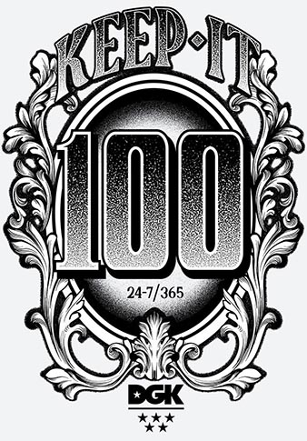DGK 100 STICKER
