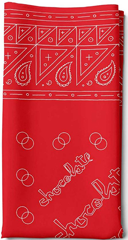 CHOCOLATE BANDANA RED