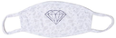 DIAMOND WHITE BANDANA FACE MASK