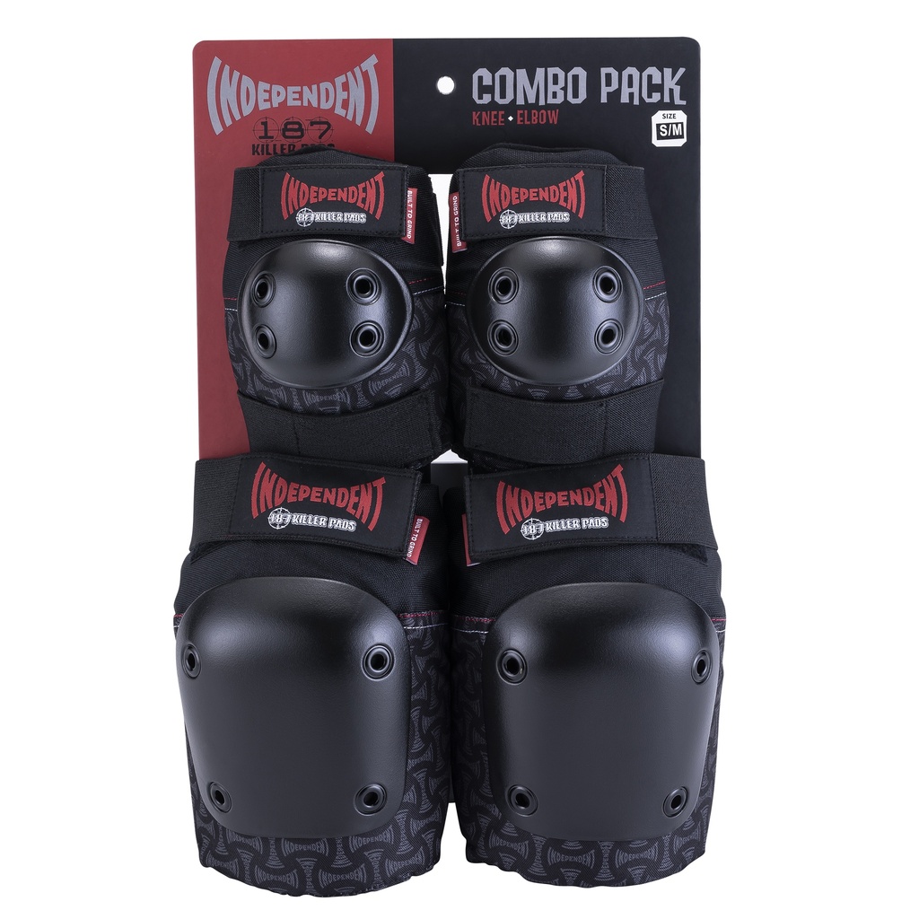 187 KILLER PADS COMBO PACK INDEPENDENT KNEE/ELBOW XS