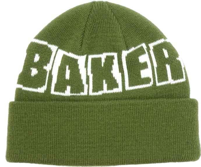BAKER BRAND LOGO BEANIE DARK GREEN