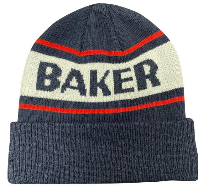 BAKER STRIPE BEANIE NAVY