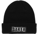 BAKER BRAND LOGO PATCH BEANIE BLACK