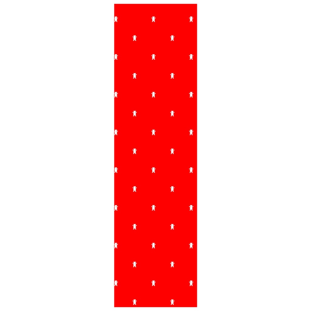 GRIZZLY 9" POLKA DOT OG BEAR RED PERFORATED SHEET