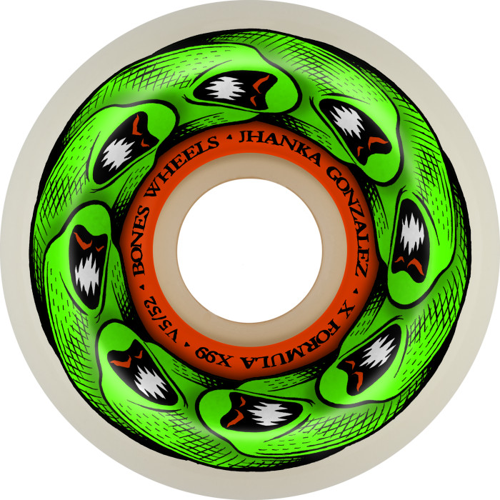 BONES X-FORMULA JHANKA MONITO & MAT V5 SIDECUT 52MM 99A (Set of 4)