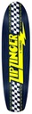KROOKED TEAM ZIP ZINGER NAVY/YELLOW SHAPED DECK 7.75