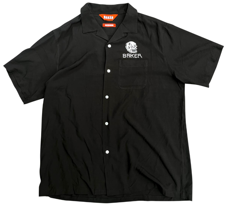 BAKER SKULL SS BUTTON UP XL