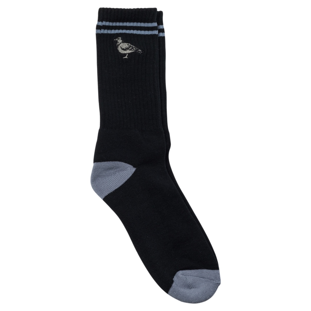 ANTI-HERO BASIC PIGEON EMB SOCKS BLACK/GREY
