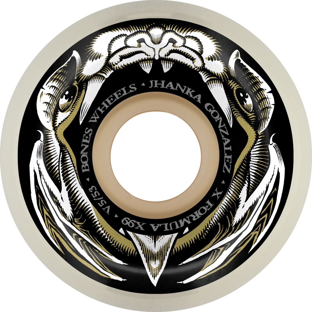 BONES X-FORMULA JHANKA NIGHT FLIGHT V5 SIDECUT 53MM 99A (Set of 4)