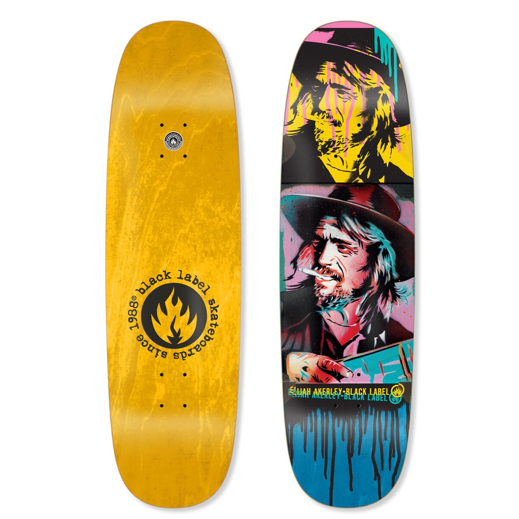 BLACK LABEL ELIJAH AKERLEY LOST HIGHWAY CUSTOM SPIDER EGG SHAPED DECK 9.0