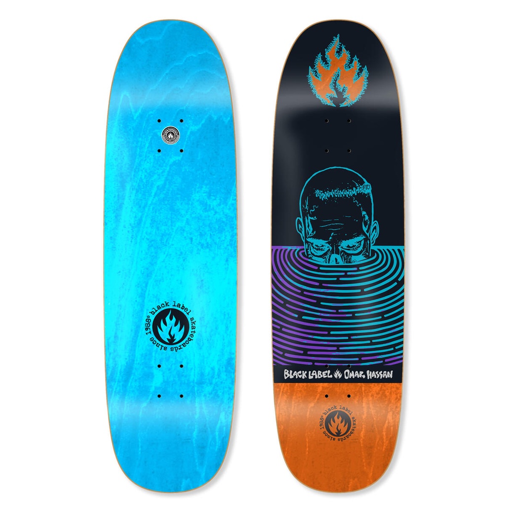 BLACK LABEL OMAR HASSAN S.O.S. BLACK WIDOW SHAPED DECK 9.25