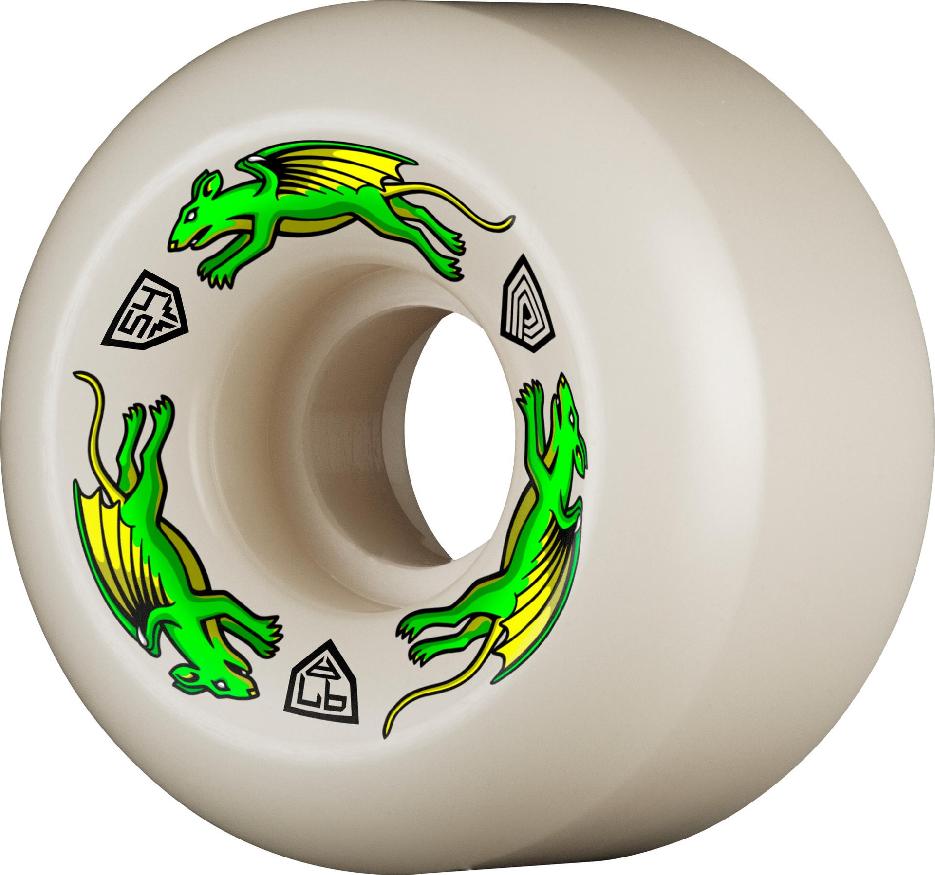 POWELL DRAGON FORMULA NANO RATS *V6* WIDECUT 54MM X 34MM 97A (Set