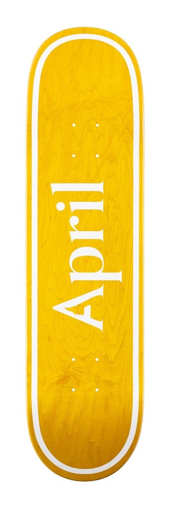 APRIL TEAM OG LOGO YELLOW DECK 8.25